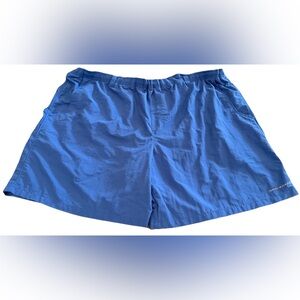 Columbia PFG Water Shorts Swim Trunks Mens 4XL Lined Omni-Shade UPF 50 Blue EUC